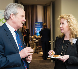 Speakers Declan Dunne, Respond! Housing Association and Rosalind Carroll, Residential Tenancies Board.